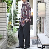 goouch dead stock design pattern silk shirt