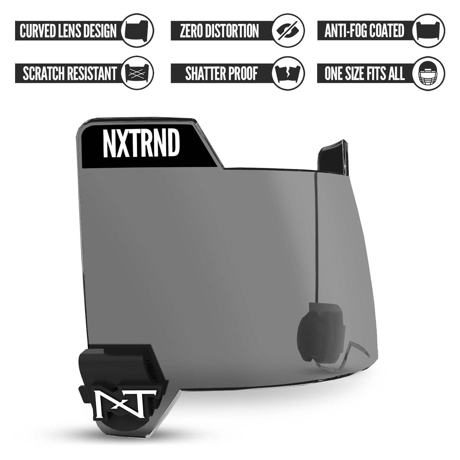 NXTRND製 VZR3 アメフト アイシールド クリアブラック | END ZONE