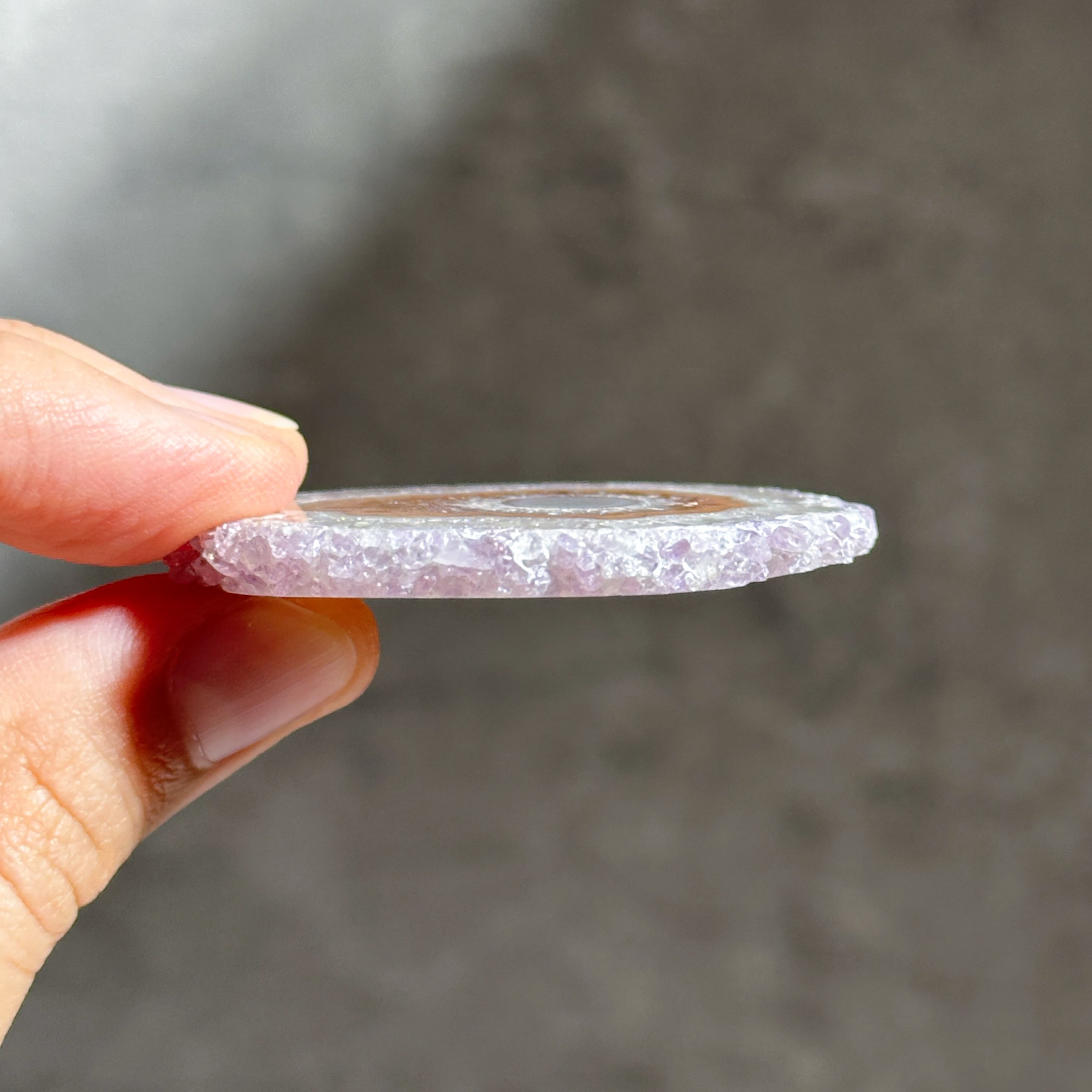 フラワーアメジスト スライス72◇ Flower Amethyst ◇天然石・鉱物