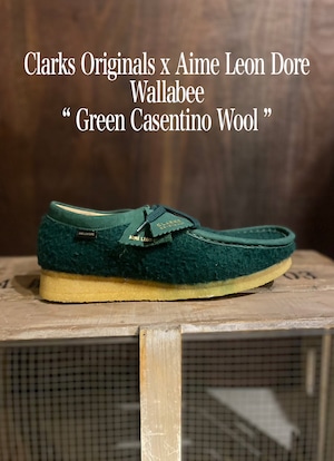 Clarks Originals x Aime Leon Dore Wallabee “ Green Casentino Wool ”