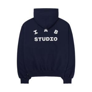 ★[RESELL][IAB Studio] IAB Studio IAB Original Hoodie Navy 正規品 韓国ブランド 韓国通販 韓国代行 韓国ファッション アイエービースタジオ 日本 店舗