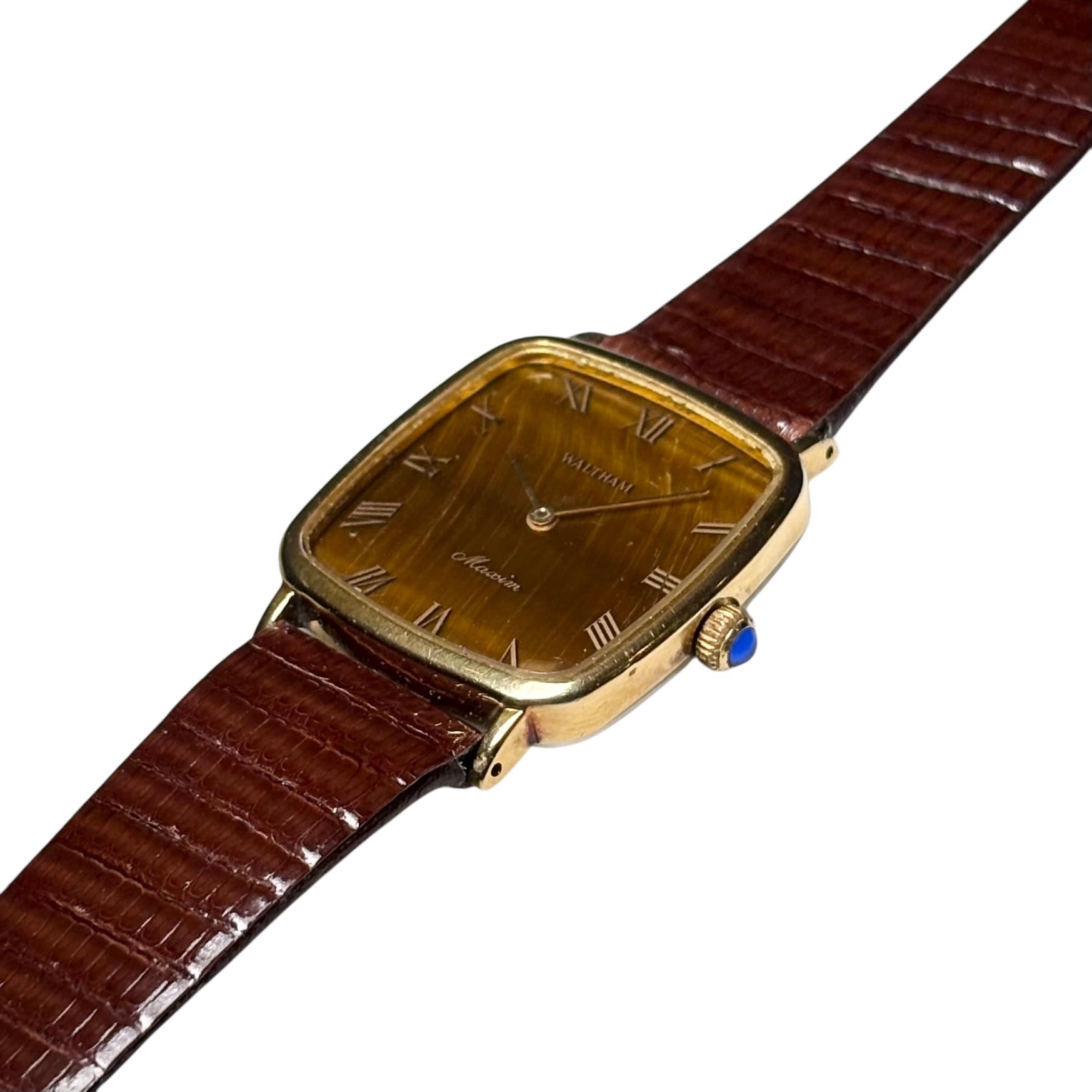 vintage WALTHAM Tiger Eye dial manual winding watch “Maxim” | NOIR
