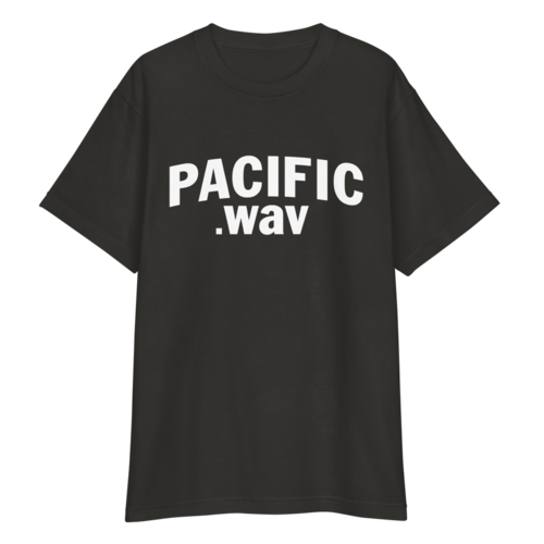 PACIFIC / WAV アーチロゴ グラフィックTシャツ ユニセックス ヘビーウェイト 半袖Tシャツ 全3カラー
