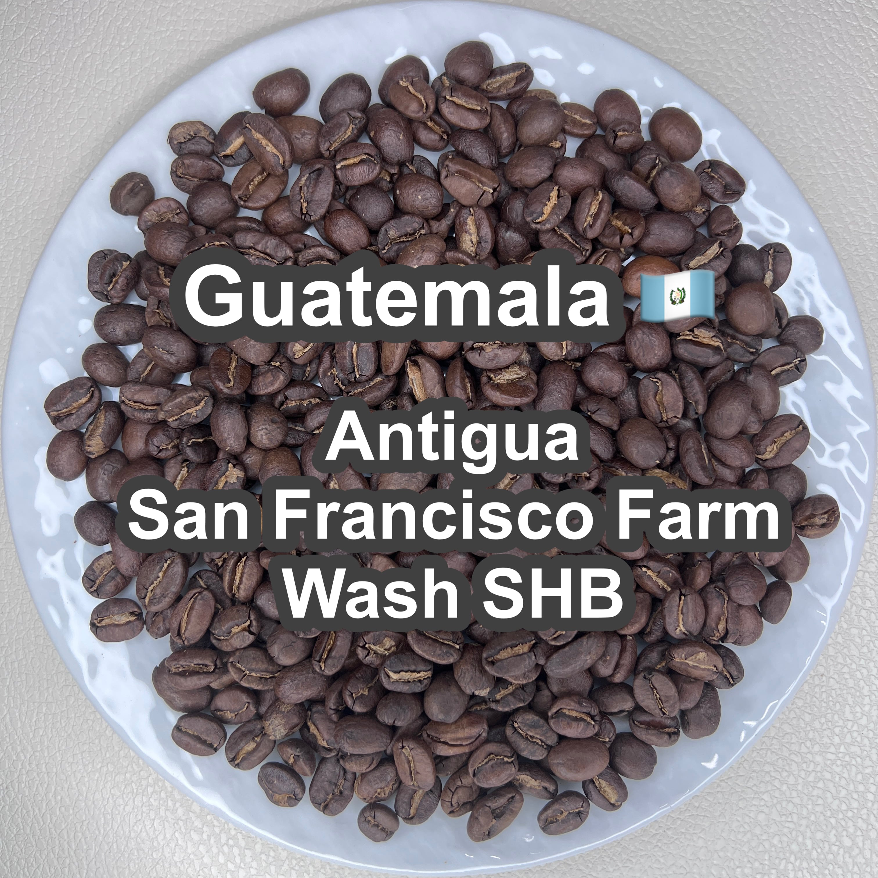 Guatemala Antigua San Francisco Farm Wash SHB(グアテマラ アンティグア サンフランシスコ農園 ウォッシュ SHB)100g 【受注焙煎・自家焙煎コーヒー豆】【透き通るようなクリーンさと、とろける蜂蜜の甘い余韻】