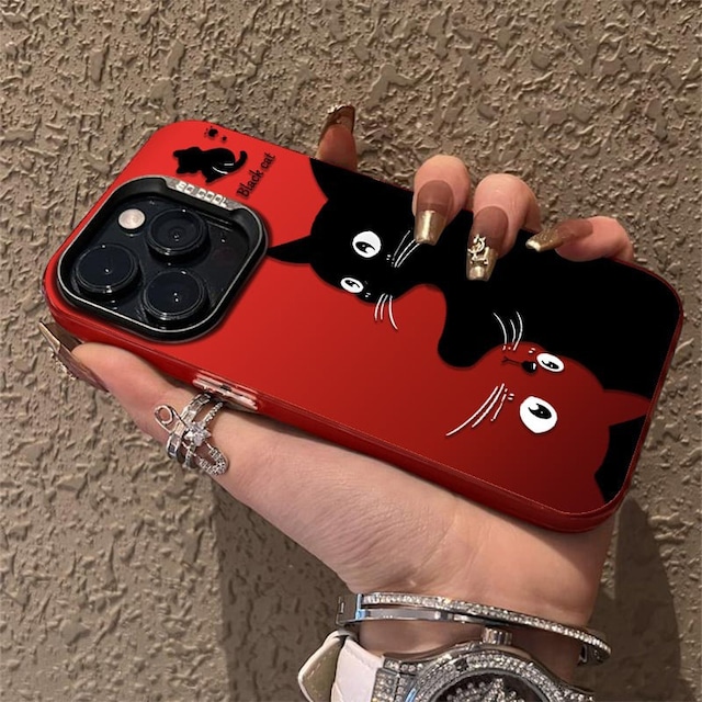 ✿可愛い猫柄アイホンカバー！【MEIKEシリーズ】★携帯ケース★ 4color 猫柄 ネコ おしゃれ アイホン iPhone17 iPhone16 iPhone15 iPhone14 iPhone13 iPhone12/11/XS/XR