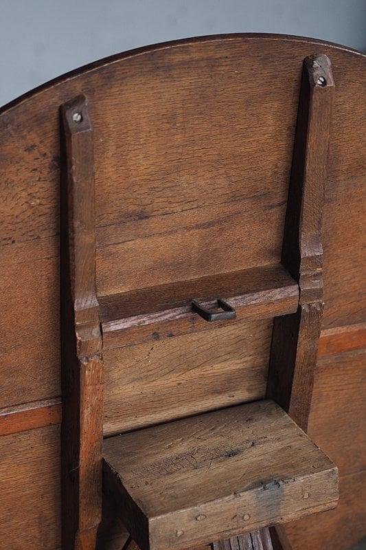オークの丸テーブル-antique oak tilt top table | アンティーク