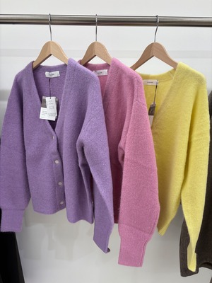 le vent souffle スーリーアルパカカーディガン　K053