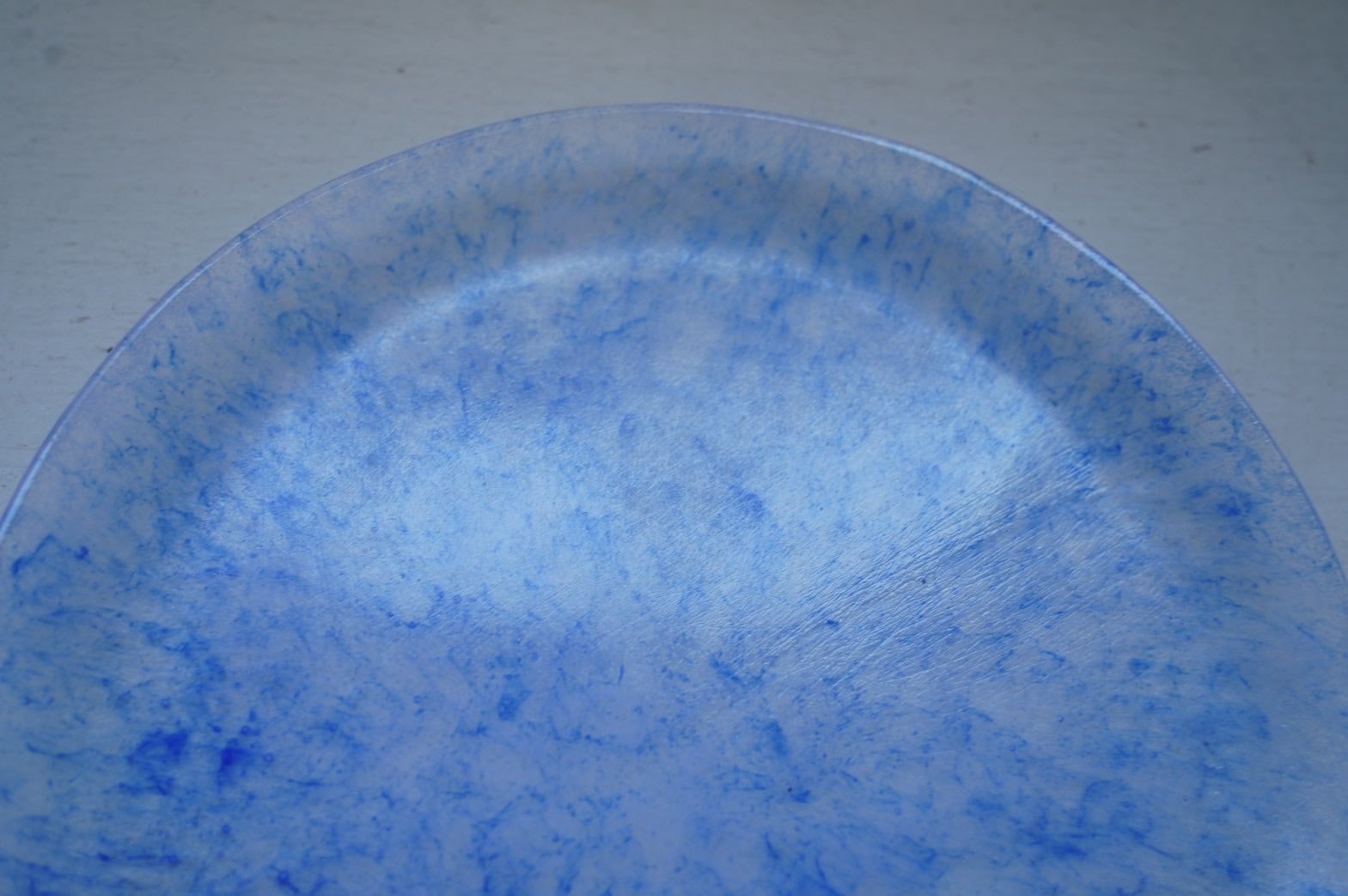 Plate M ④ 濃い水色 汲田日向子 KUMITA HINAKO