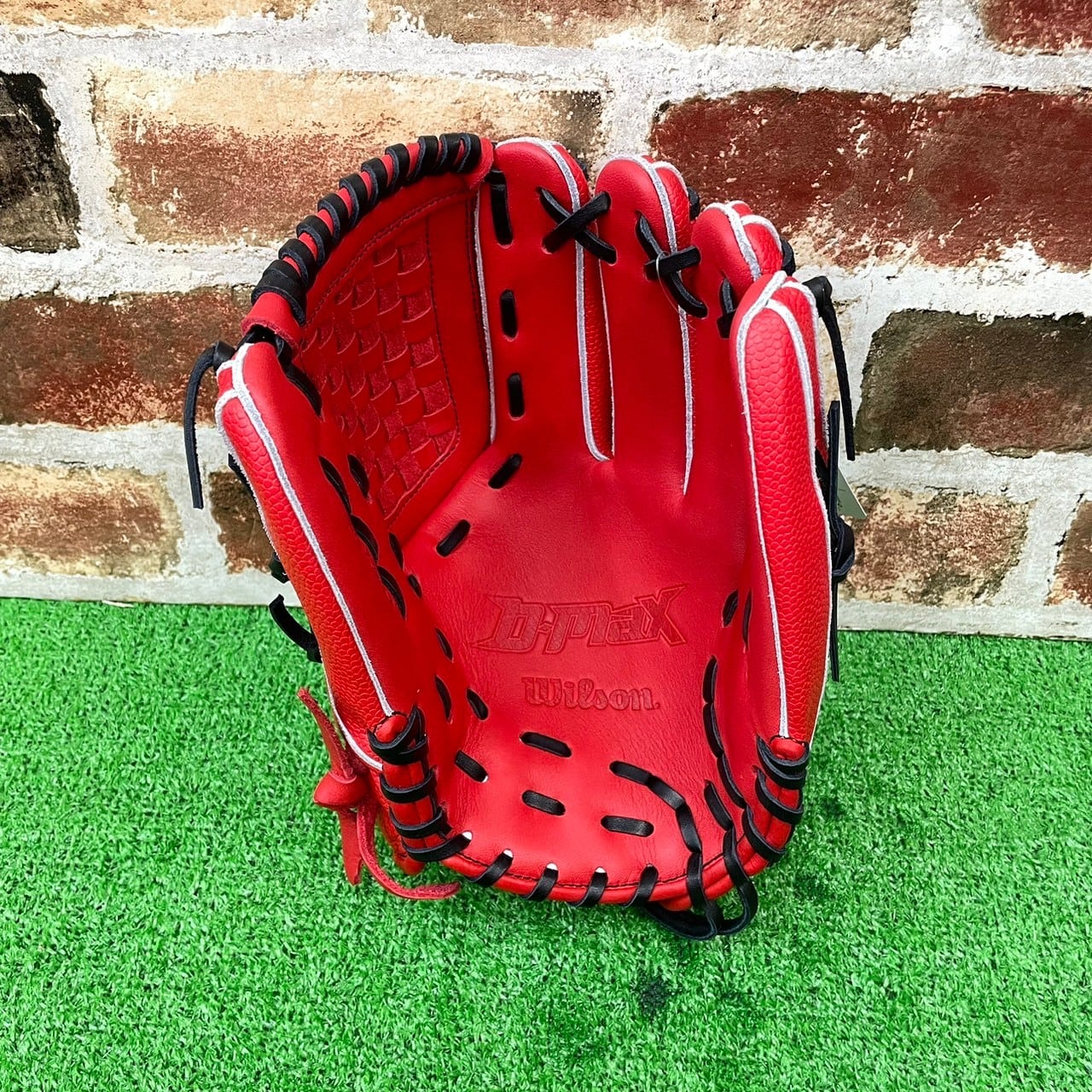 Wilson 硬式グローブ レッド　限定ラベル Wilson (ウィルソン) 硬式グローブ 約28cm レッド Wilson Staff DUAL