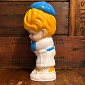 1973 Russ Berrie BASEBALL BOY 野球 ヴィンテージ 貯金箱 コインバンク