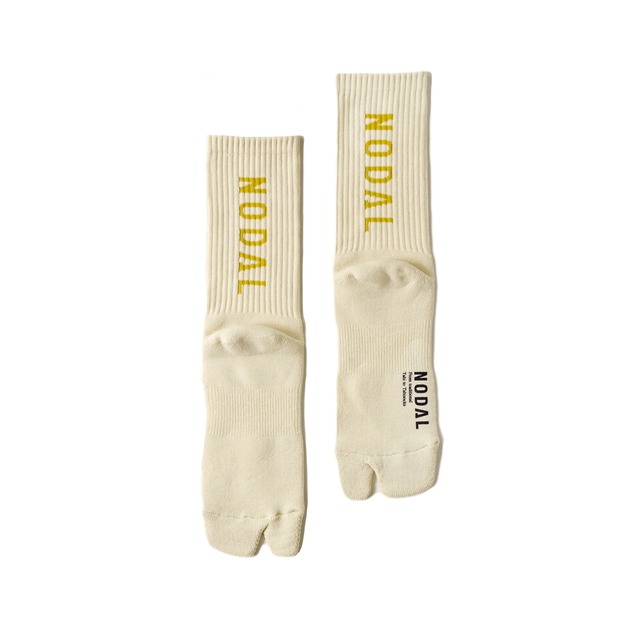 NODAL Logo Socks（Cream × Mustard）