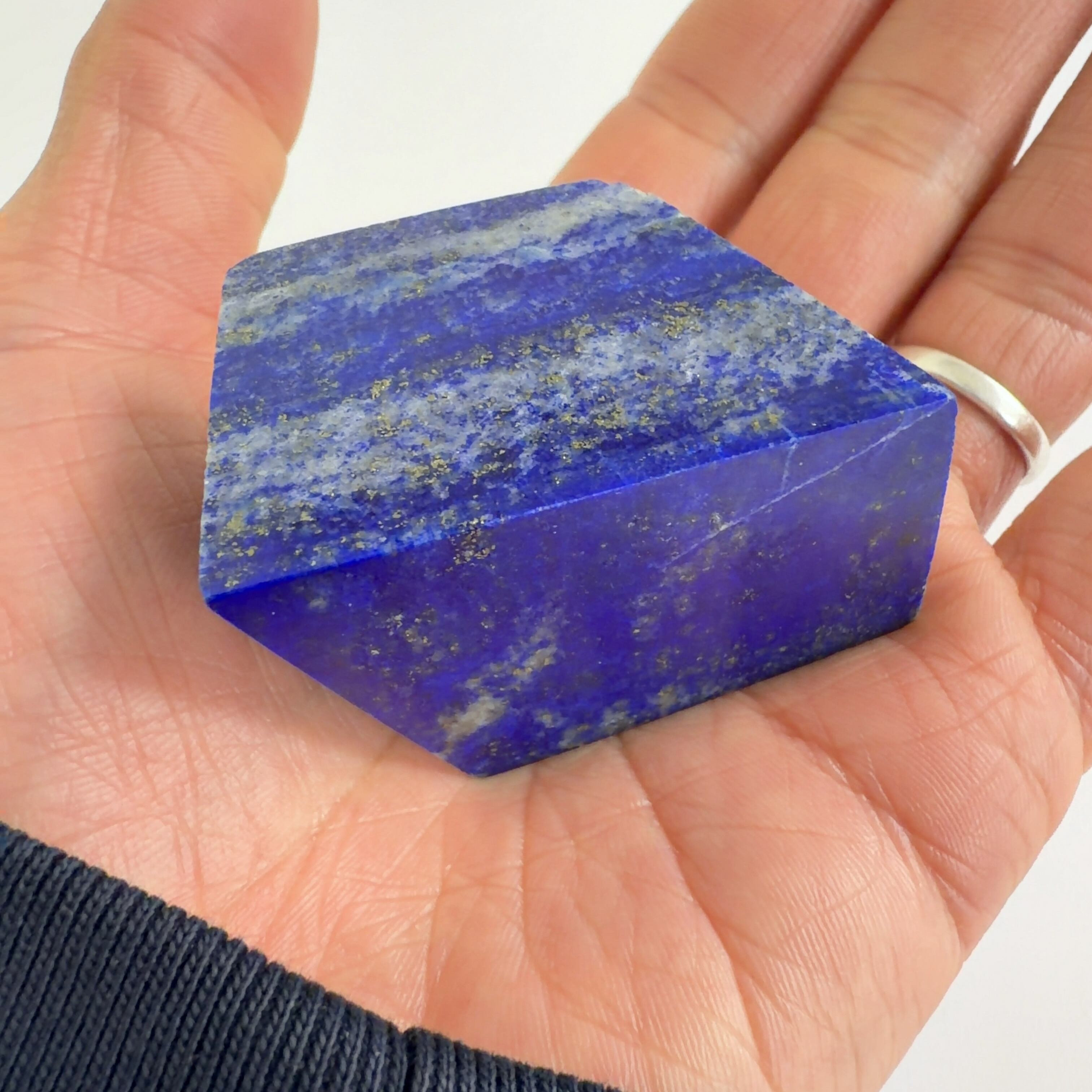 E33256】 ラピスラズリ フリースタイルカット 天然石 パワーストーン