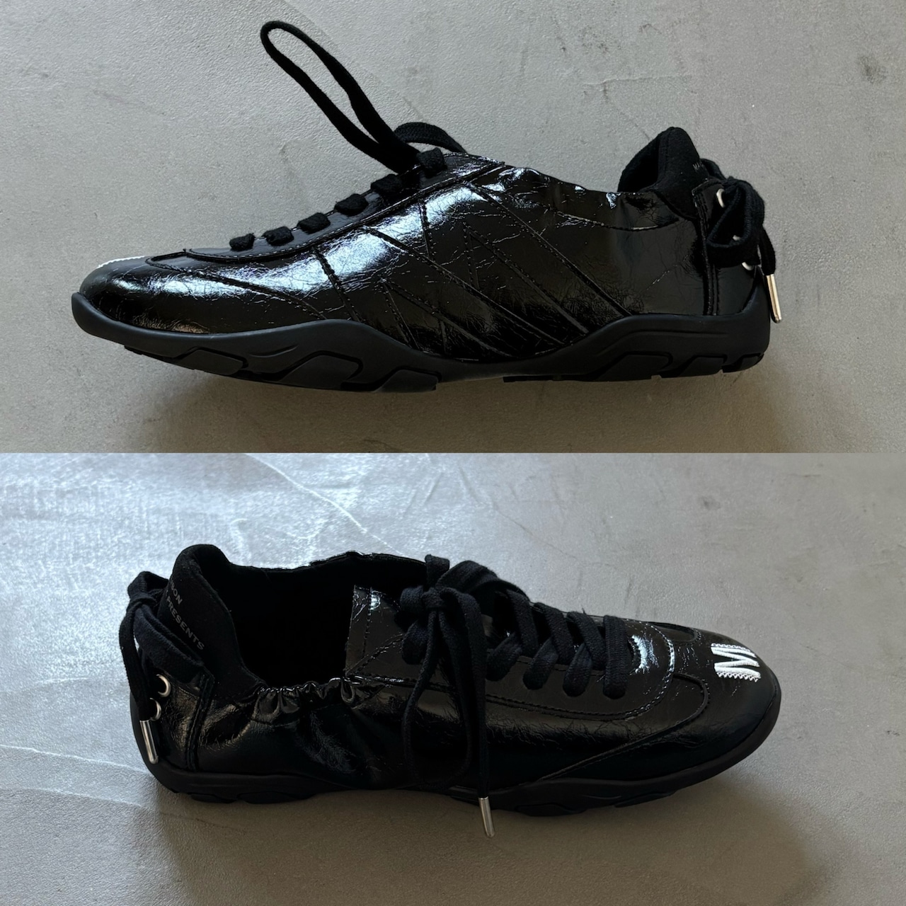 【受注予約：4月上旬入荷予定】ballerina track sneakers/black