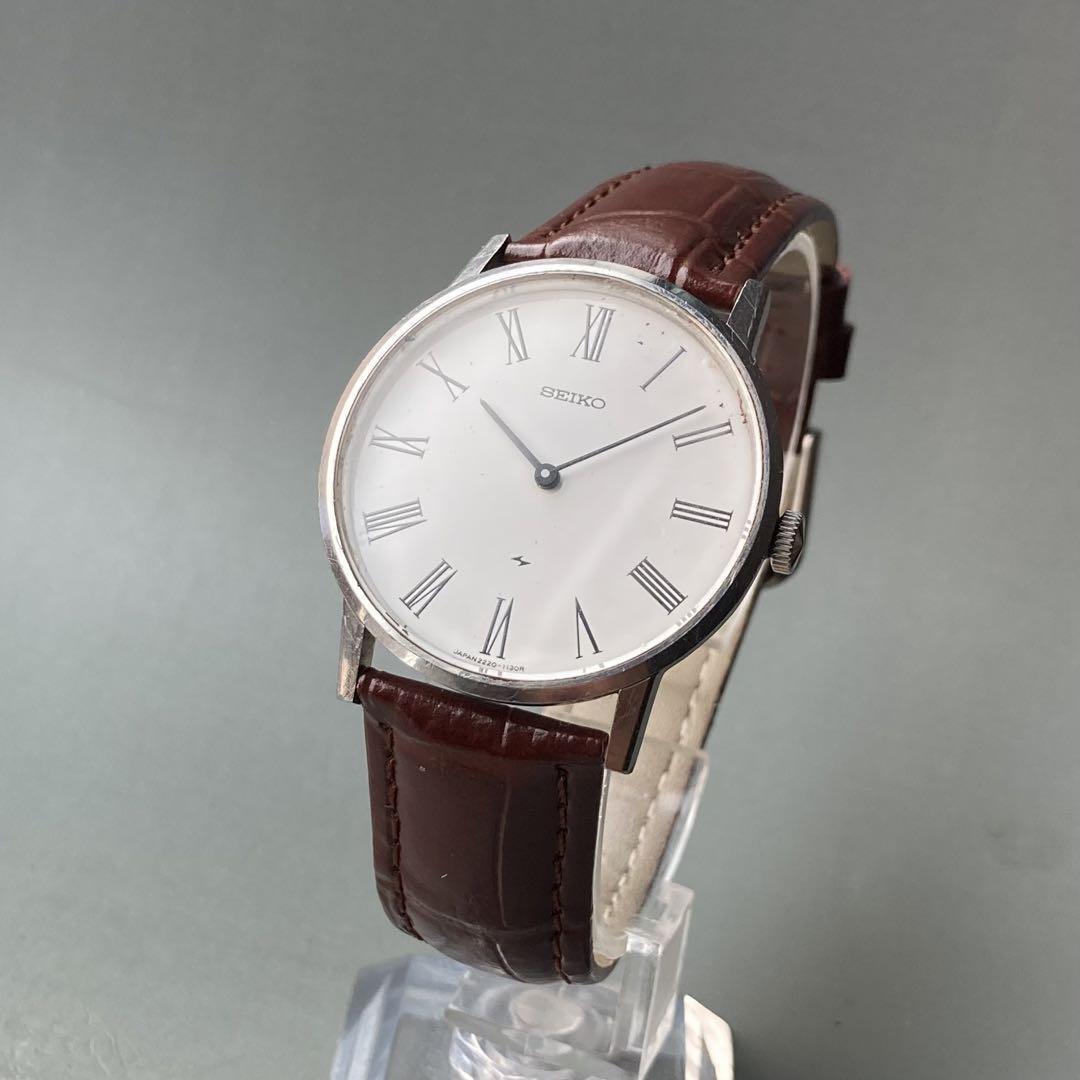【訳あり品】セイコー シャリオ アンティーク 腕時計 1975年 手巻き メンズ
