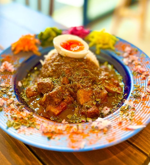 【送料無料】塩麹コリアンダーポークカレー×10個セット（カレー200g 10袋）