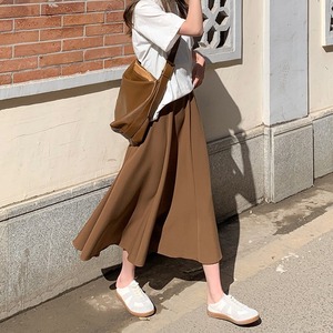 シフォン ハイウエスト Aラインスカート