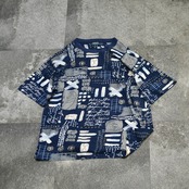 90's CUT&SAW pattern tee