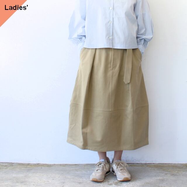 HAVERSACK ベルテッドコクーンスカート Belted Cocoon Skirt （Beige