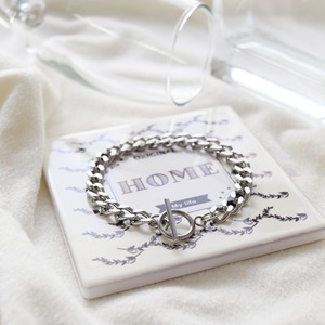 シンプルキヘイステンレスチェーンブレスレットSV