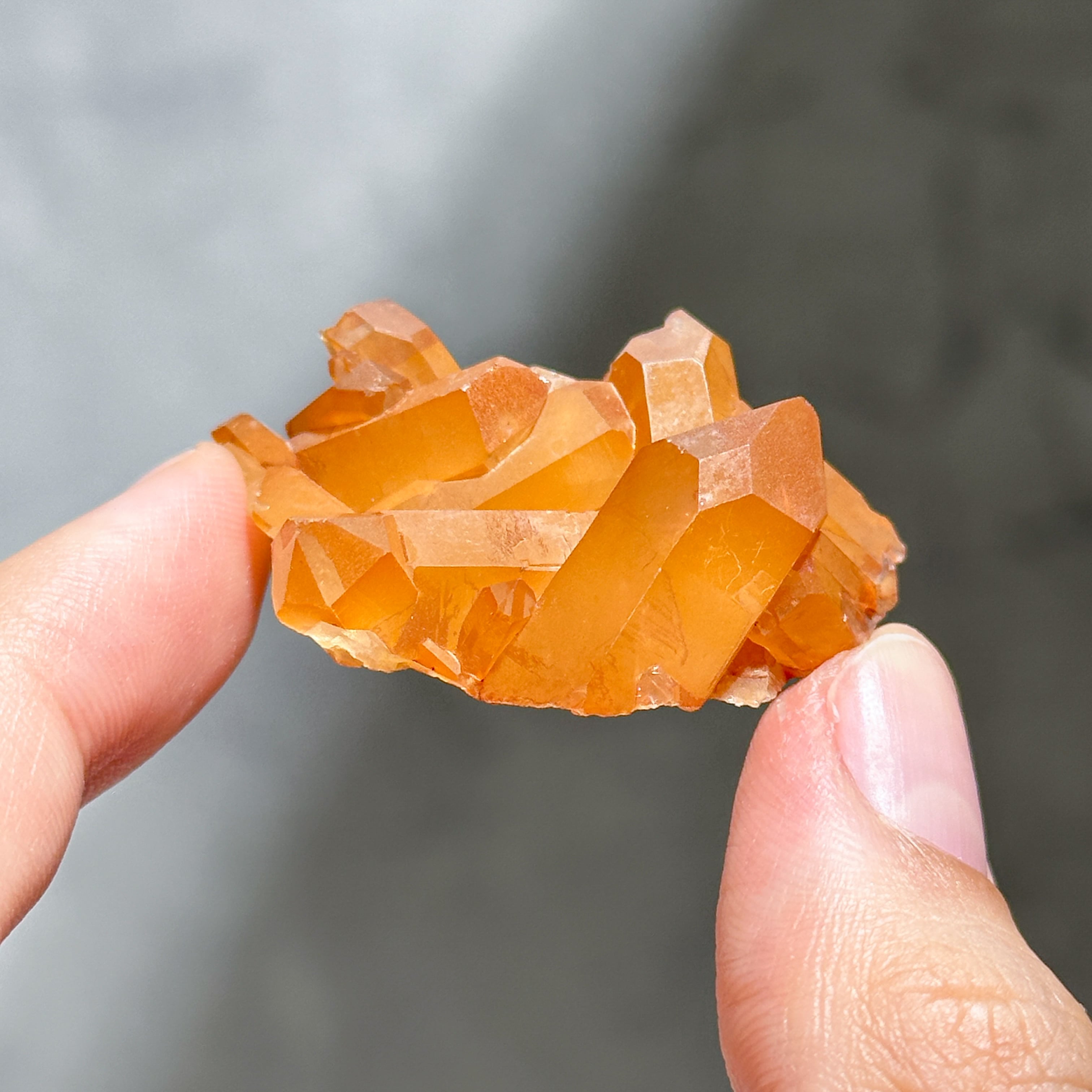 タンジェリンクォーツ クラスター61◇ Tangerine Quartz ◇ 天然石