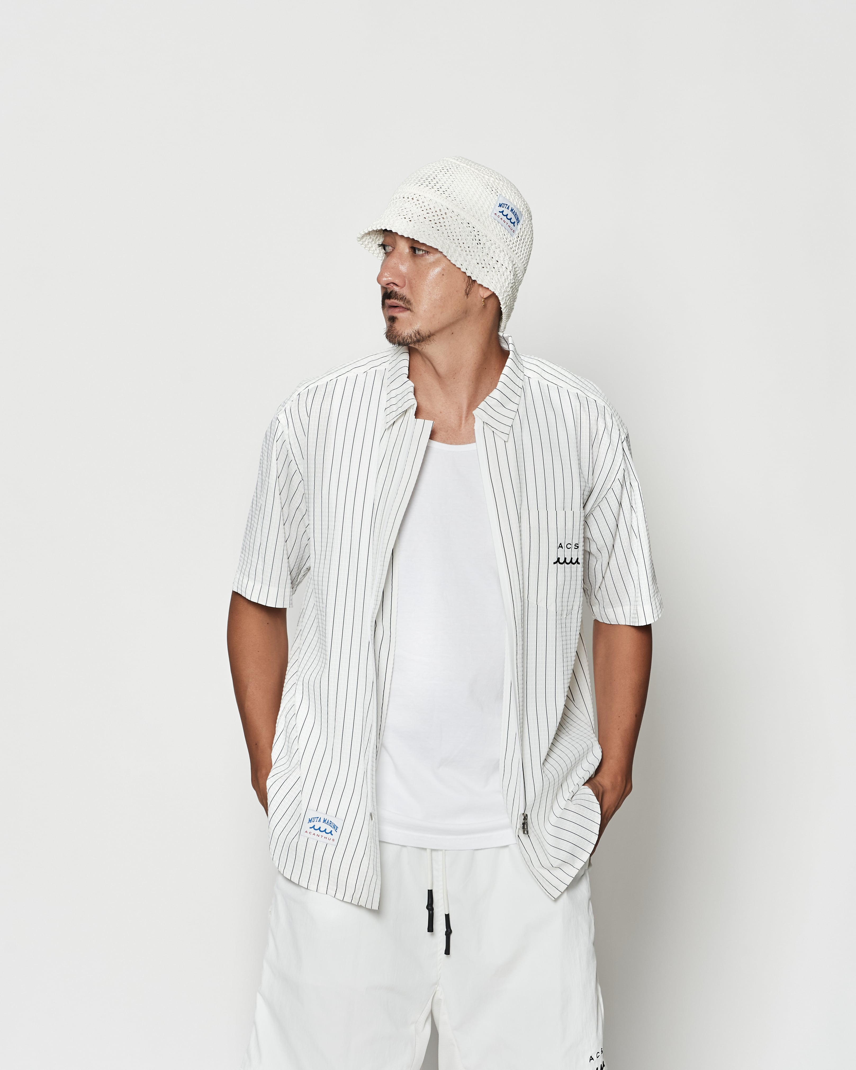 muta MARINE × ACANTHUS ジップアップ 半袖シャツ | ACANTHUS ONLINE STORE