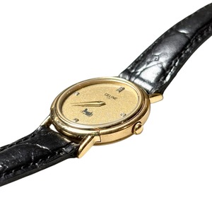 vintage CELINE 5p diamond quartz watch
