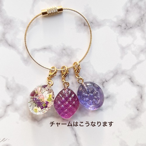 3粒セット 秋のレトロキャンディ ピアス・イヤリング・イヤーカフ　べっこう　ブラウン　ベージュ　チャーム変更可能　シェル
