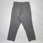 Papas パパス コットン&リネン ストレッチ テーパード クロップドパンツ スラックス サイズ S /グレー/日本製/男女でも