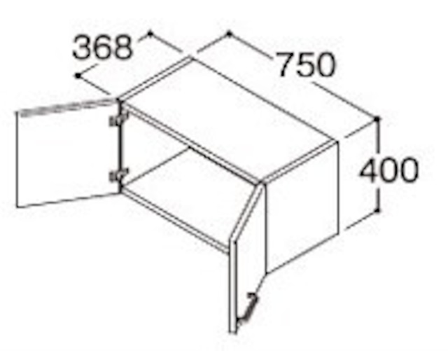 【TOTO】W=750 ウォールキャビネット(スタンダードクラス)