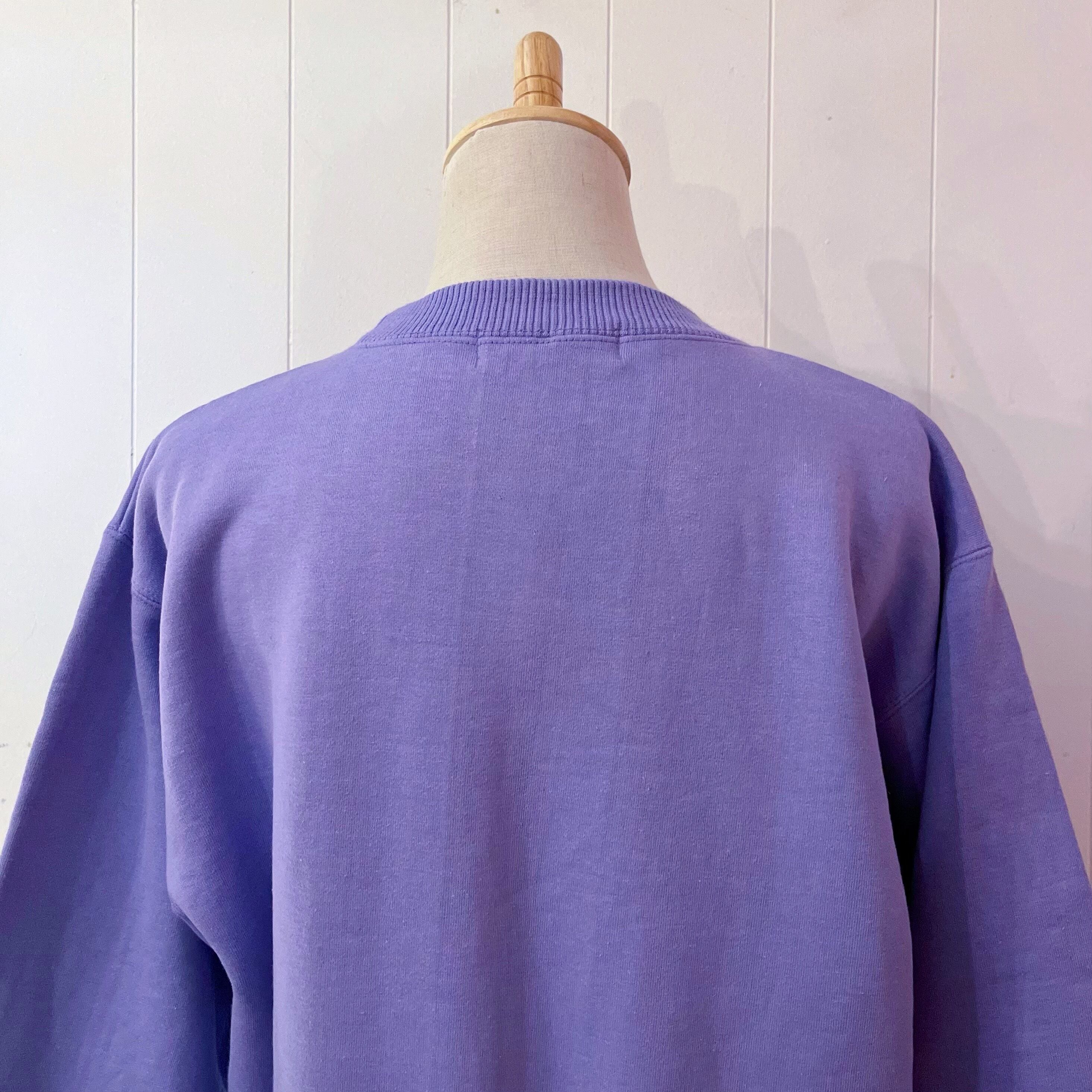 patchwork cat purple sweat