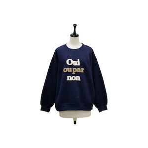 French logo embroidered sweat