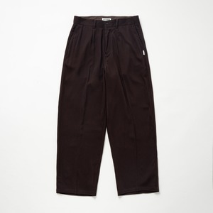 Wool wide slacks（BROWN）