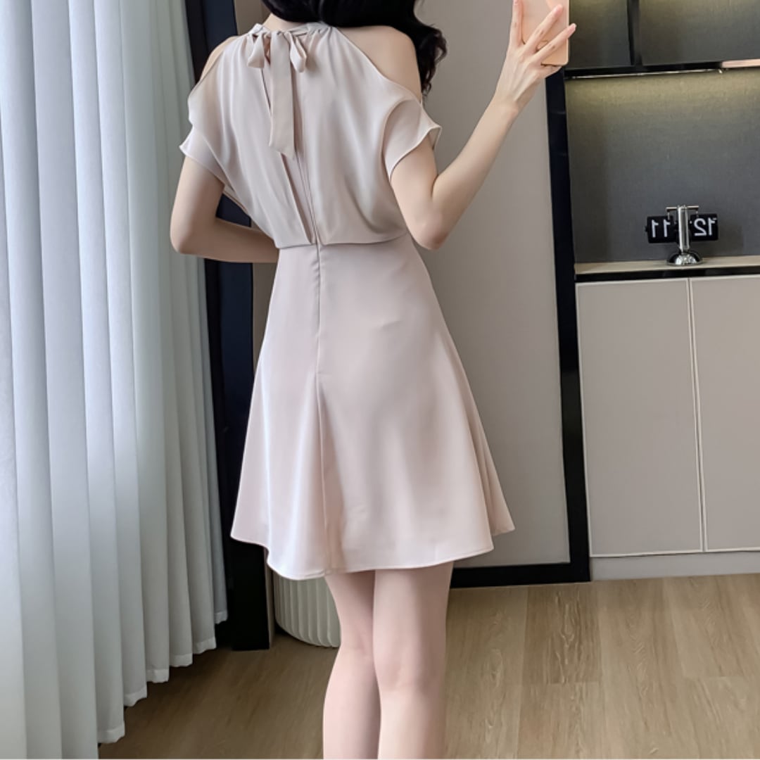 オフショルダーシフォンワンピ*Z294 | cherie ange オフショルダーシフォンワンピ*Z294 | cherie ange