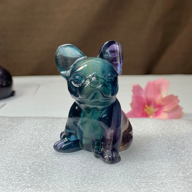 送料込み☆17.フローライト・フレンチブルドッグ