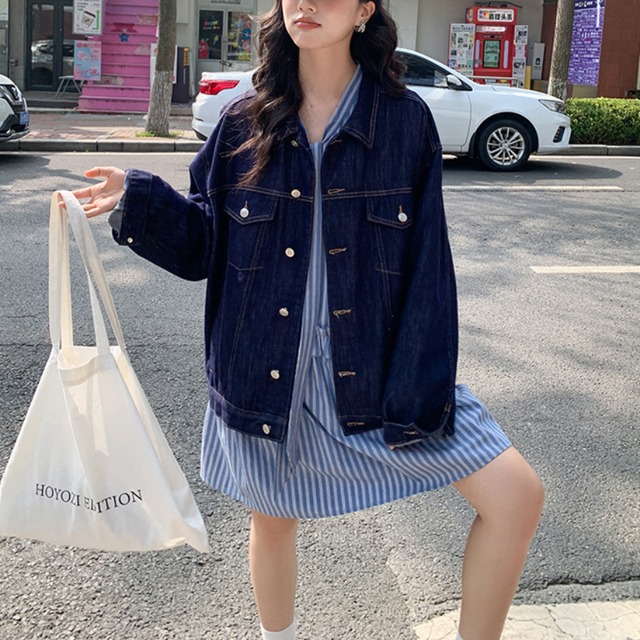 oversized denim jacket J00067
