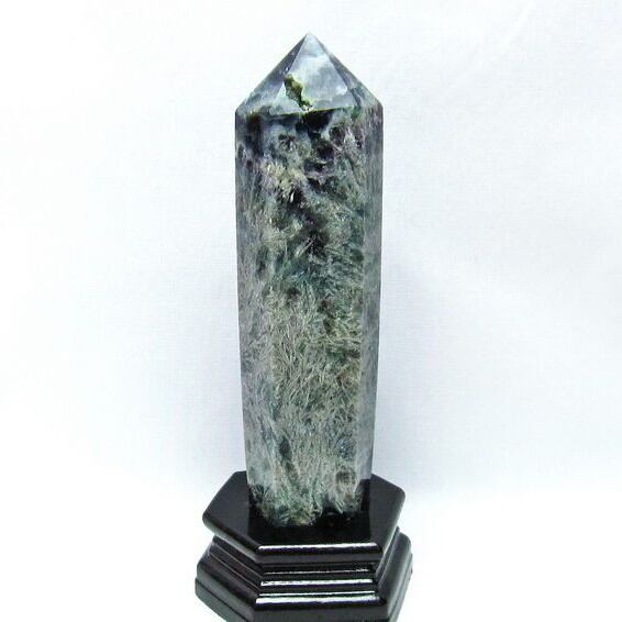 エンジェルフェザー フローライト 六角柱 台座付属 152-776