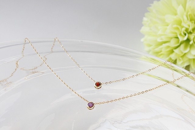 選べる2種｜極上 宝石たちのネックレス｜14Kgf