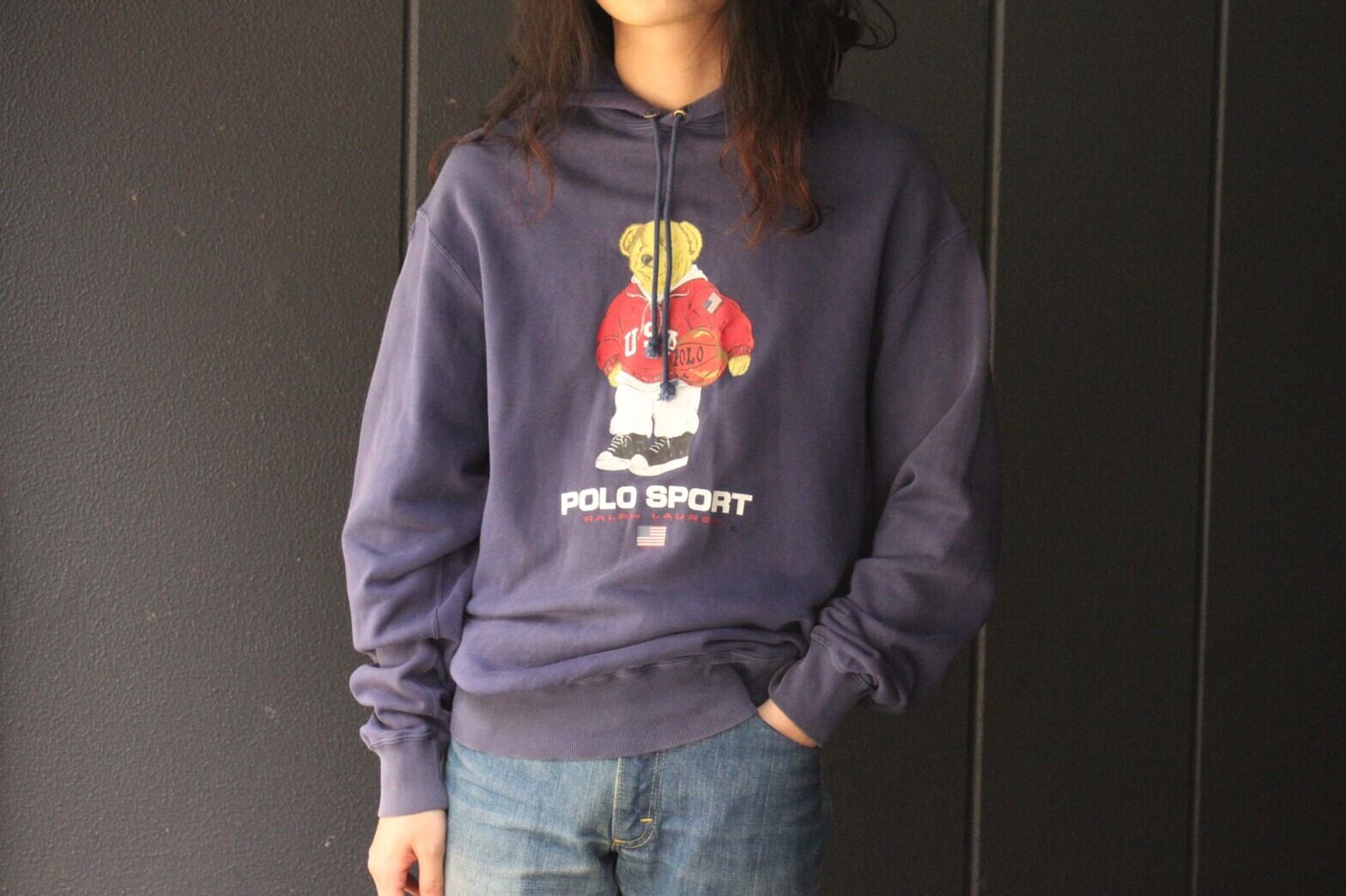 90s Ralph Lauren POLO BEAR "POLO SPORT" Sweat Hoodie