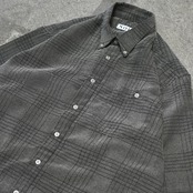 横畝 design check shirt
