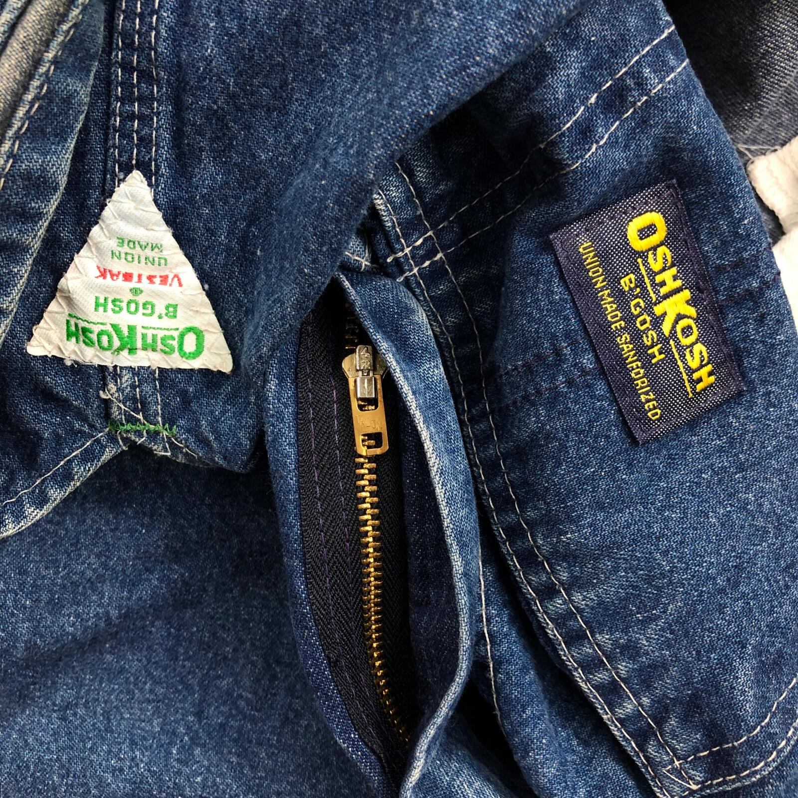 OSHKOSH オシュコシュ オーバーオール 60〜70年代 B'GOSH VESTBAK 三角