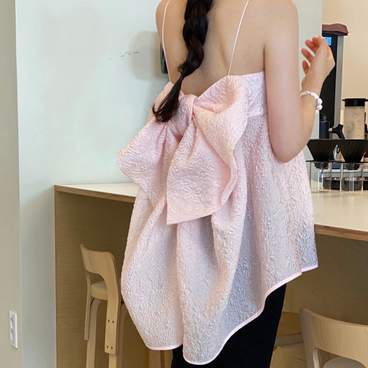 キャミソール backribbon taffeta camisole Back Ribbon Camisole (バックリボンキャミソール) | ADORABLE