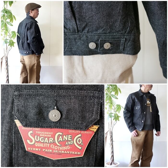 SUGARCANE シュガーケーン ブラックデニム セカンドGジャン SC15650