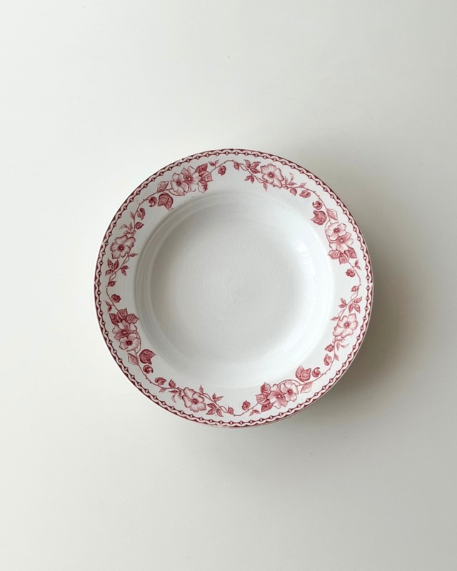Villeroy&Boch　ビレロイボッホ　/   “INES”  　花柄の深皿プレート　a