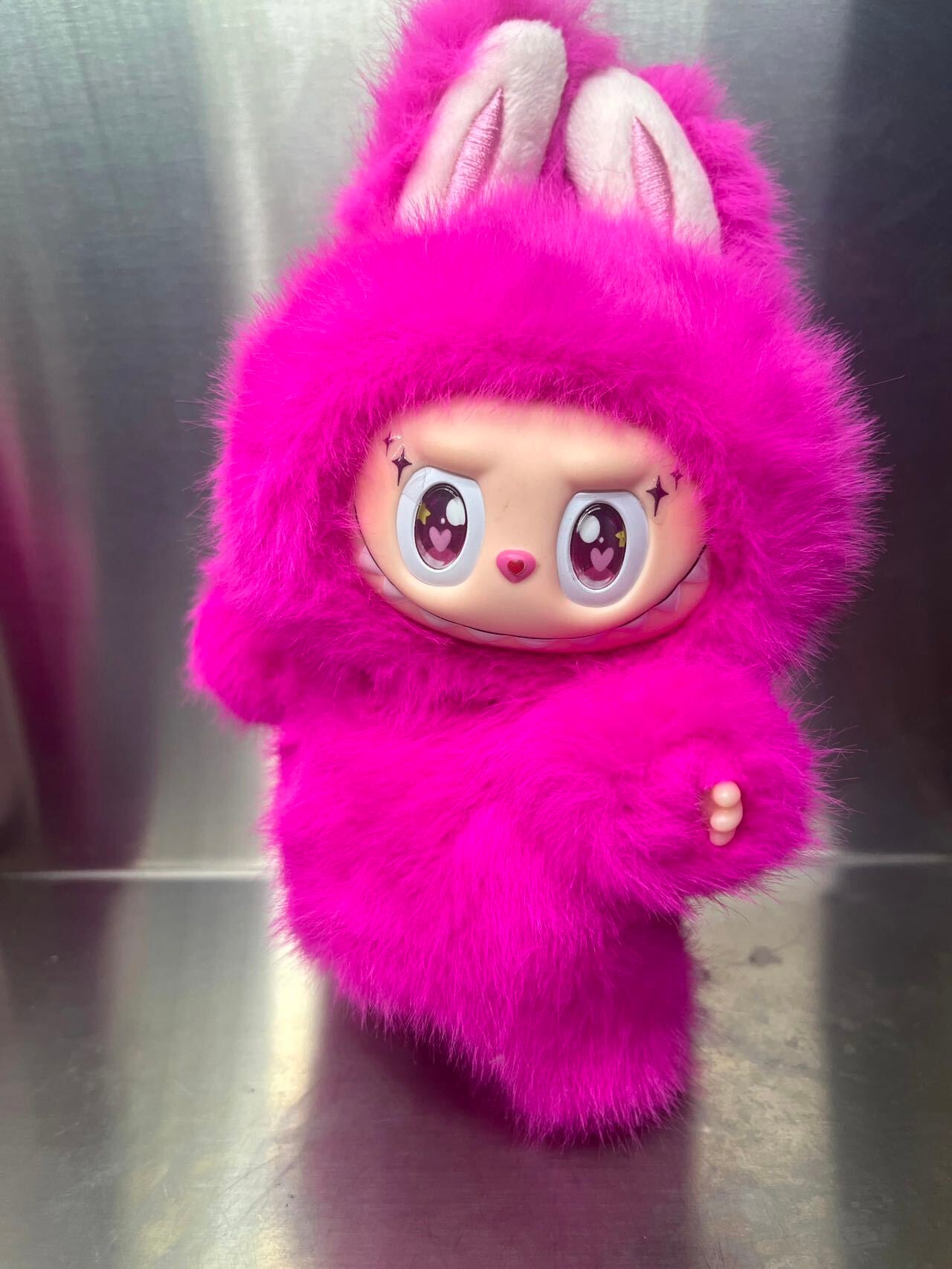 海外限定】ZIMOMO ラブブ LABUBU ぬいぐるみ かわいい ピンク