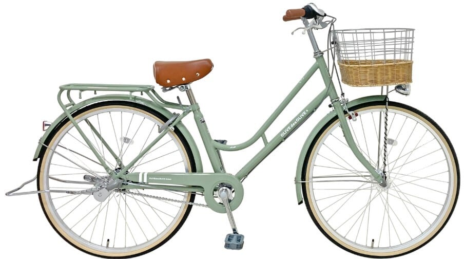 ほぼ新品 ママチャリ 27インチ 3変速 自転車 olive des olive no.169 OLIVEdesOLIVE オリーブ・デ・オリーブスクール 27型 ネイビー 通学