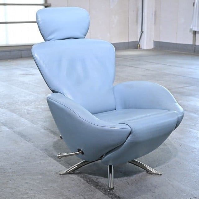 Cassina 150万「K10 DODO」シェーズロング チェア 喜多 俊之 本革 一人掛け シングル イス 書斎 寝室 リビング 待合室 カッシーナ ドド