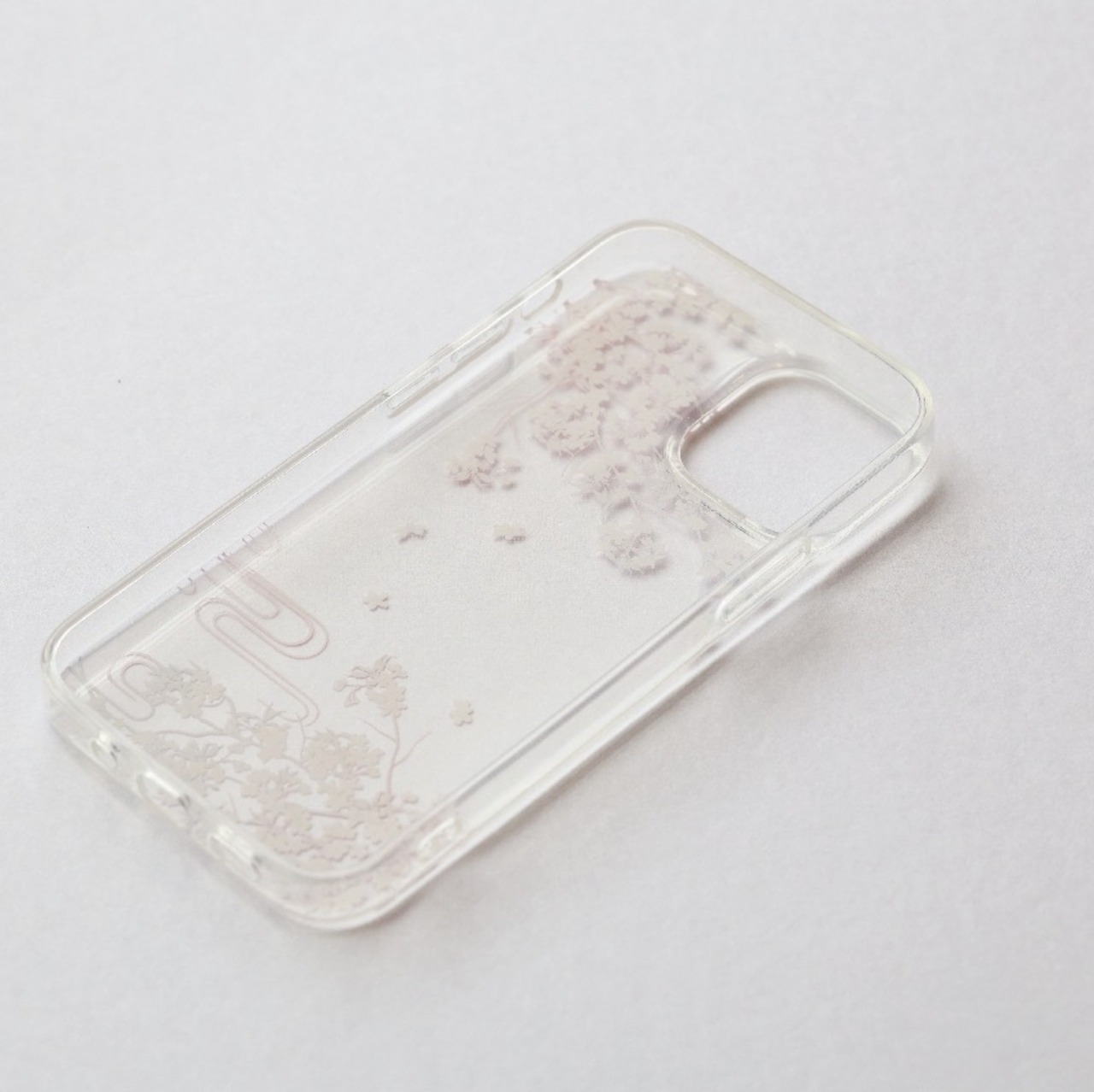 【iPhone13mini/OUTLET】花見 - 和風 iPhone クリアケース(ソフト)