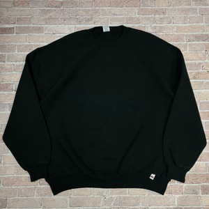 1990'S RUSSELL SWEAT SHIRT BLACK SOLID