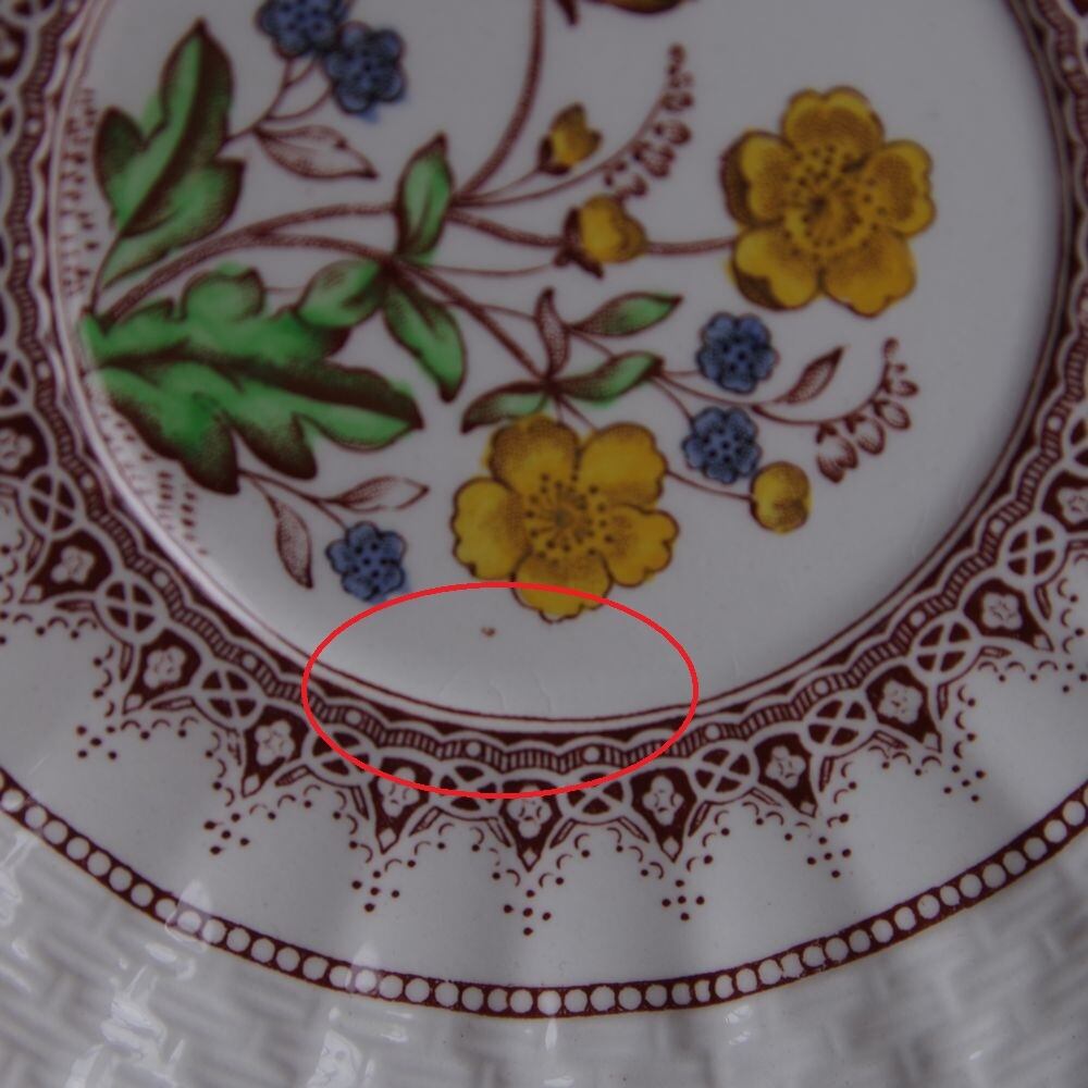 希少品】スポード ☆スタッフォードフラワー☆パーティプレート②