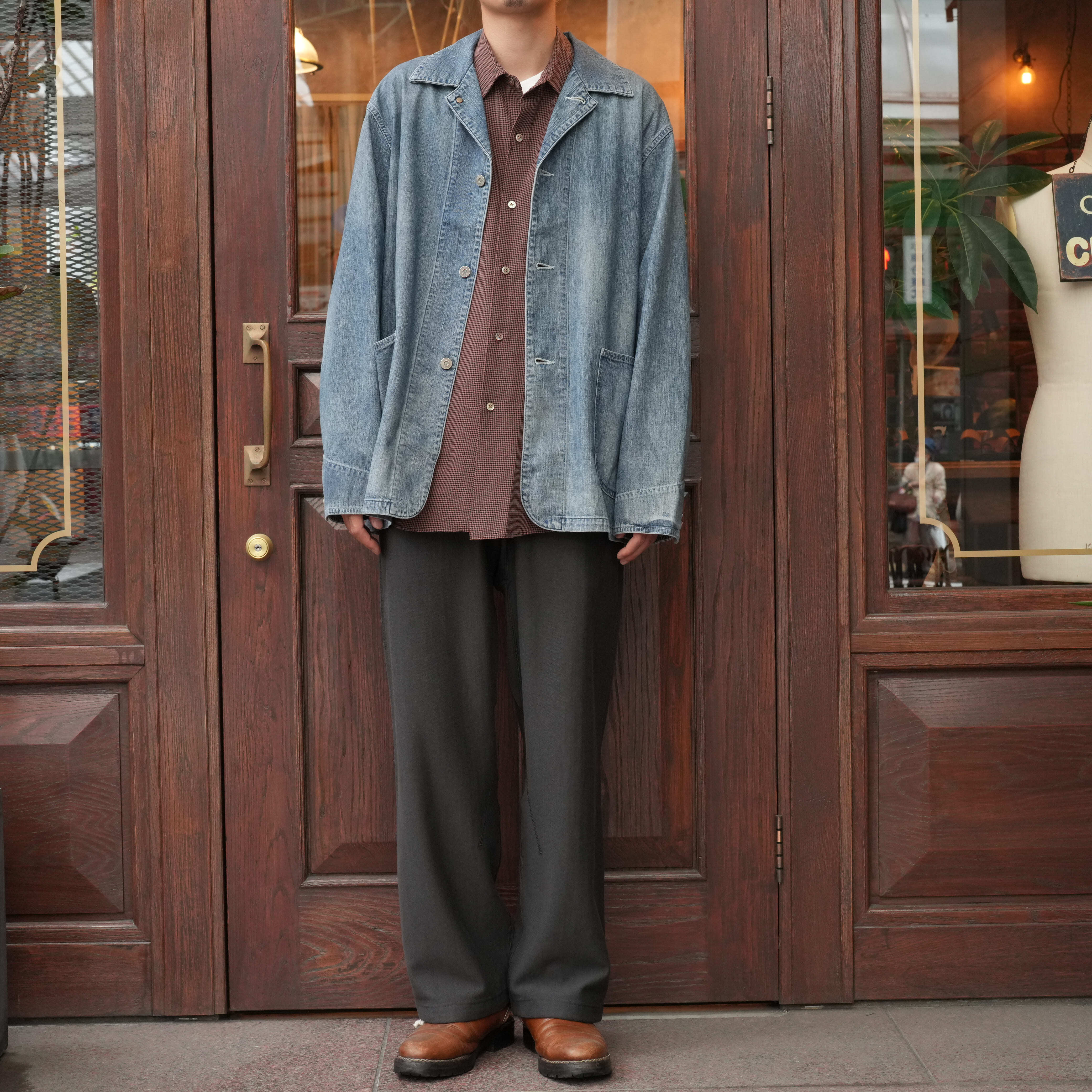 ジャケット・アウター ULTERIOR FADED LIGHT DENIM COVERALL 25AW ULTERIOR(アルテリア) 25AW 